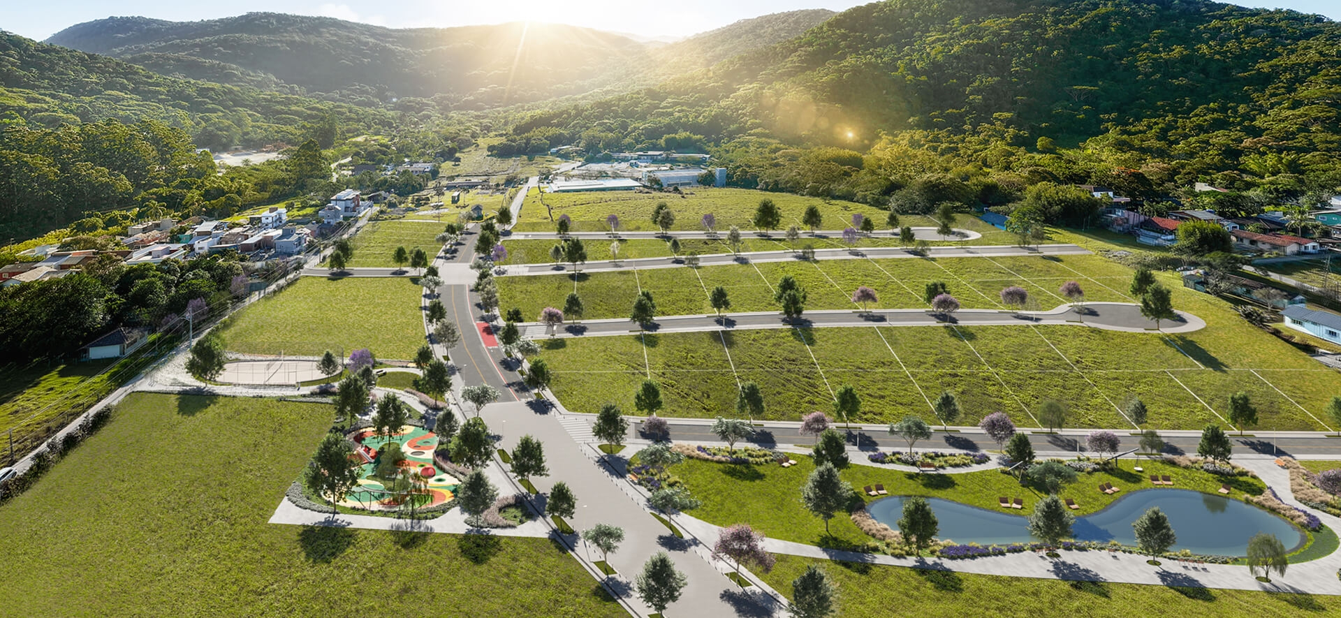 Concept image of the lots of Reserva do Leste