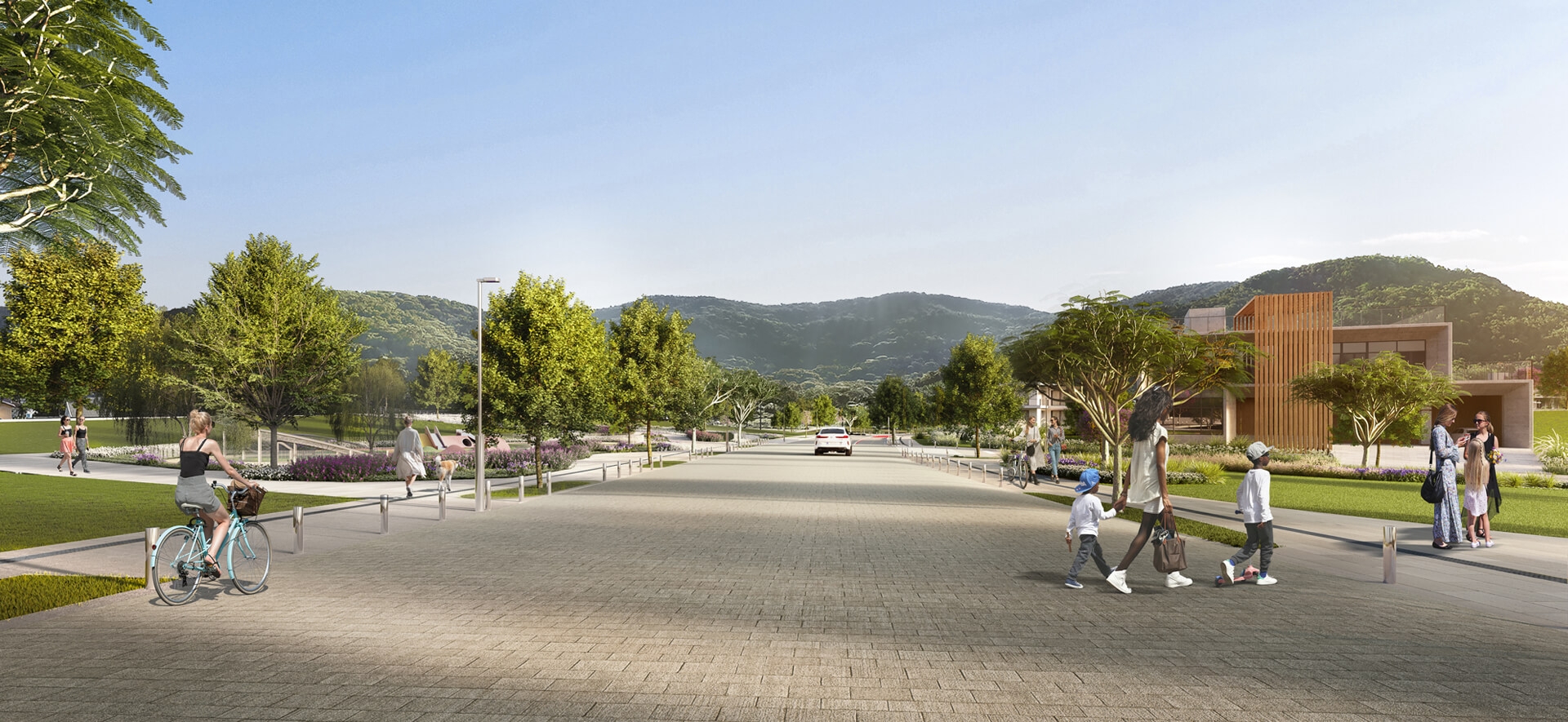 Concept image showing the streets of Reserva do Leste